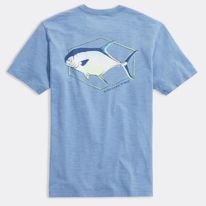 Vineyard Vines blue fish t shirt